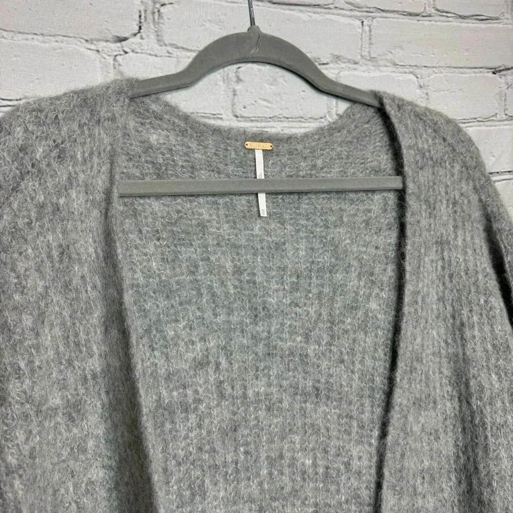 Free People Grey Alpaca Open Cardigan Sweater Women’s size XS